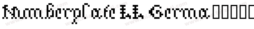 Numberplate LL Germa字体转换